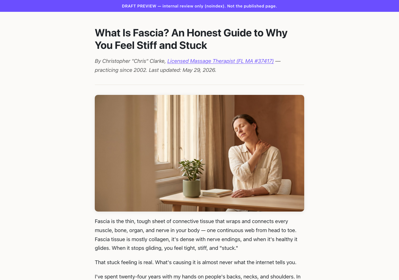 Preview thumbnail for What Is Fascia? An Honest Guide to Why You Feel Stiff and Stuck